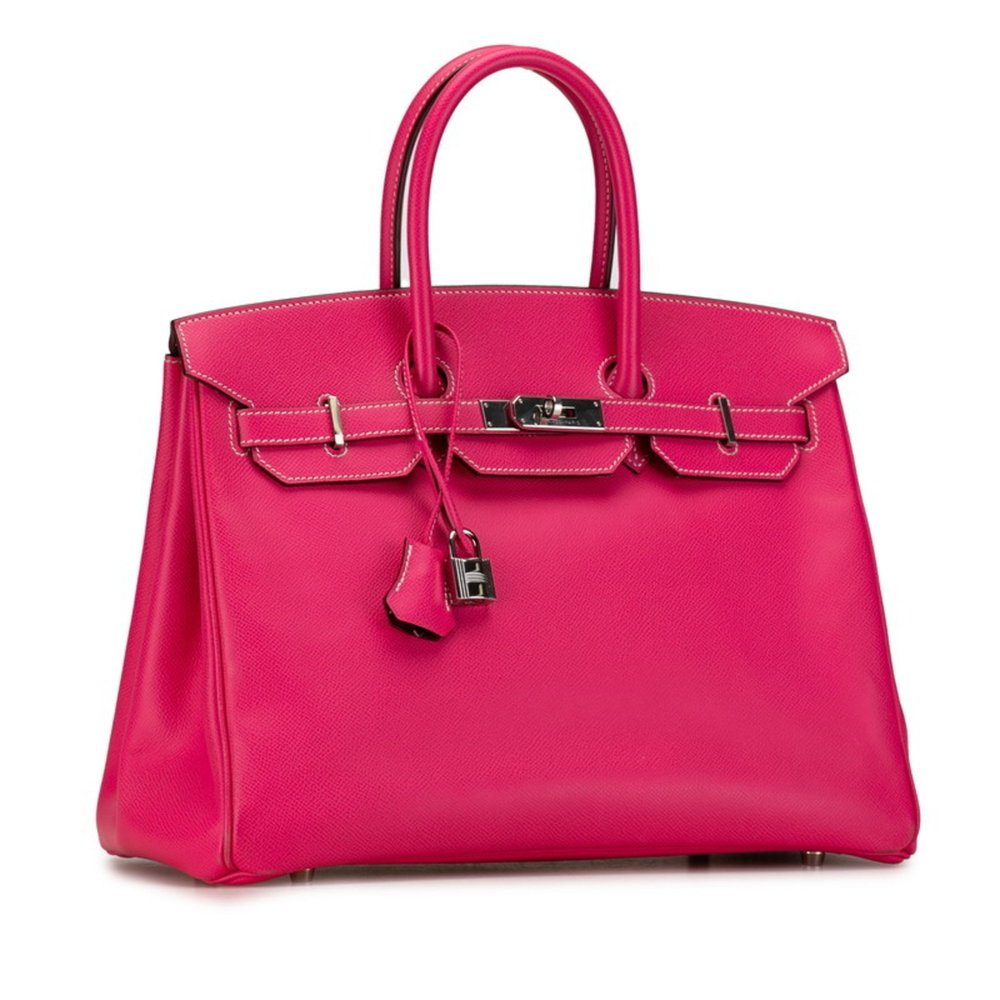 Hermes Birkin 35 Candy Handbag Rose Dirrian Pink Epsom Leather Women's HERMES - Picture 3 of 11